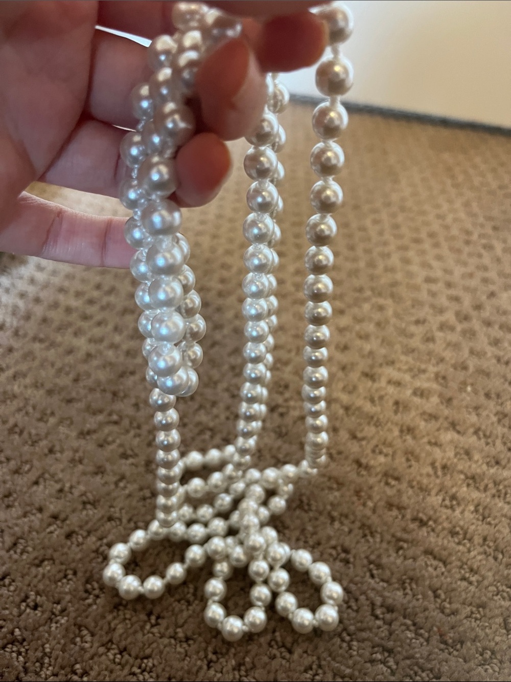 Pearly costume jewelry